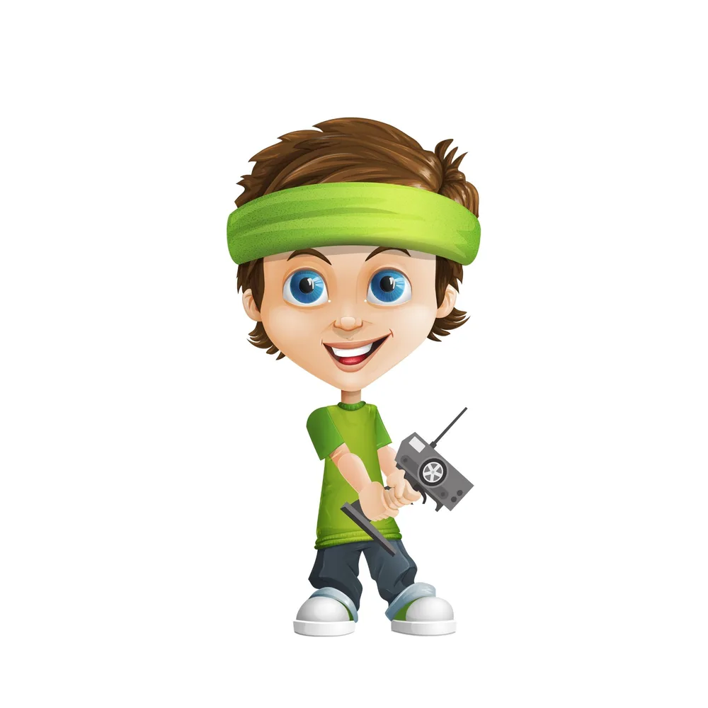 Aiden, illustrated character from the Emily & Aiden books